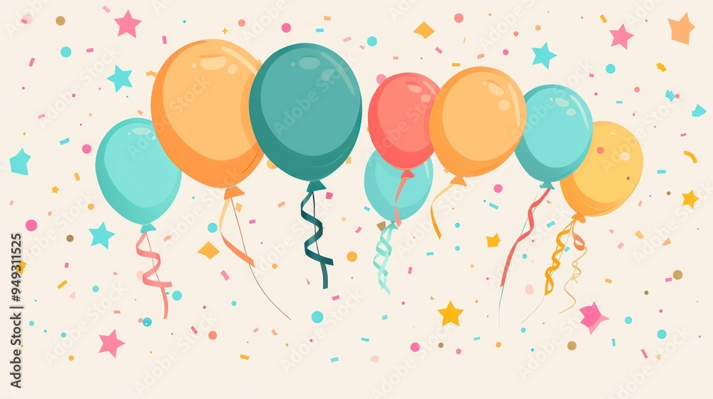 Colorful Balloons Celebration Colorful Balloons Celebration