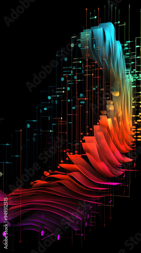 Visual Representation of Hertz (Hz) in Musical Notes - Blend of Sound and Science photo