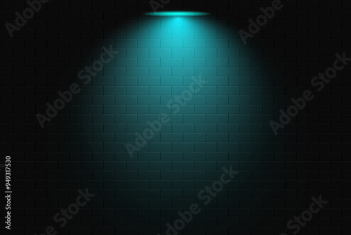 Black background with spot light