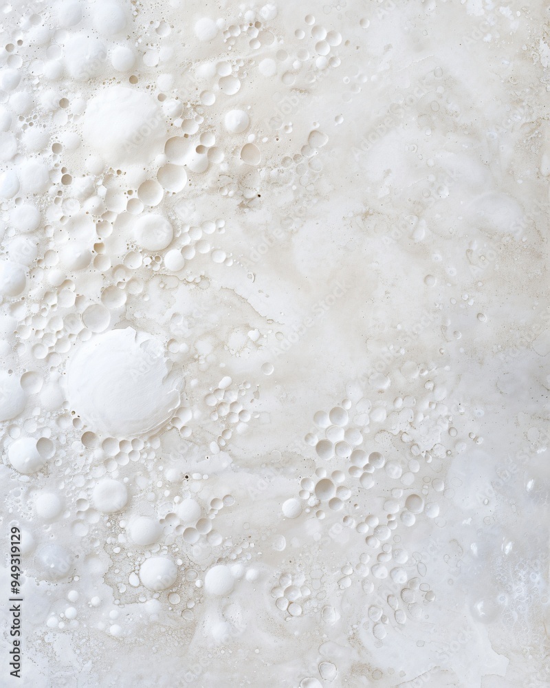 Abstract white texture with small and large air bubbles. Abstract white texture with small and large air bubbles.