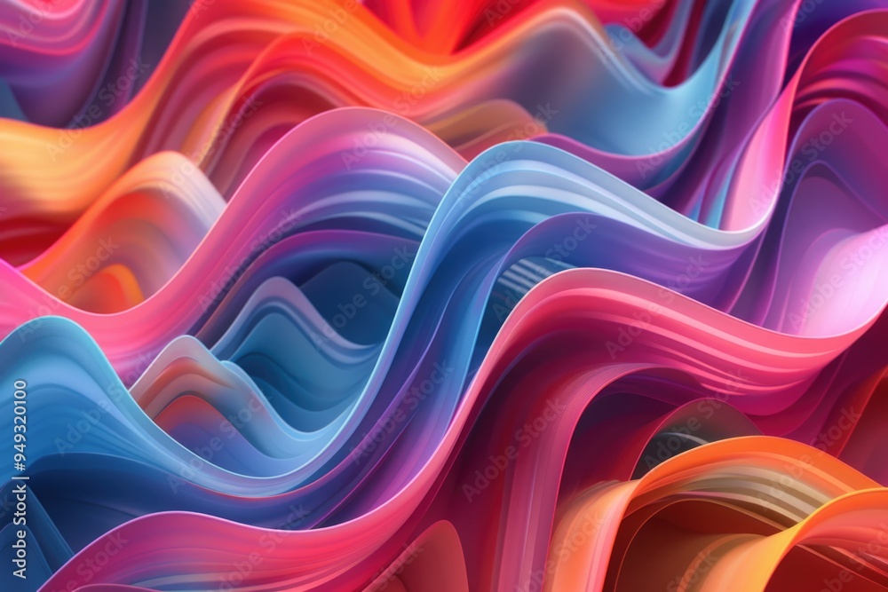 Close-up shot of a vibrant and colorful abstract design Close-up shot of a vibrant and colorful abstract design