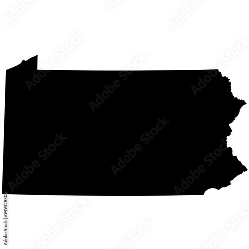 Bild auf Leinwand Pennsylvania Solid Black