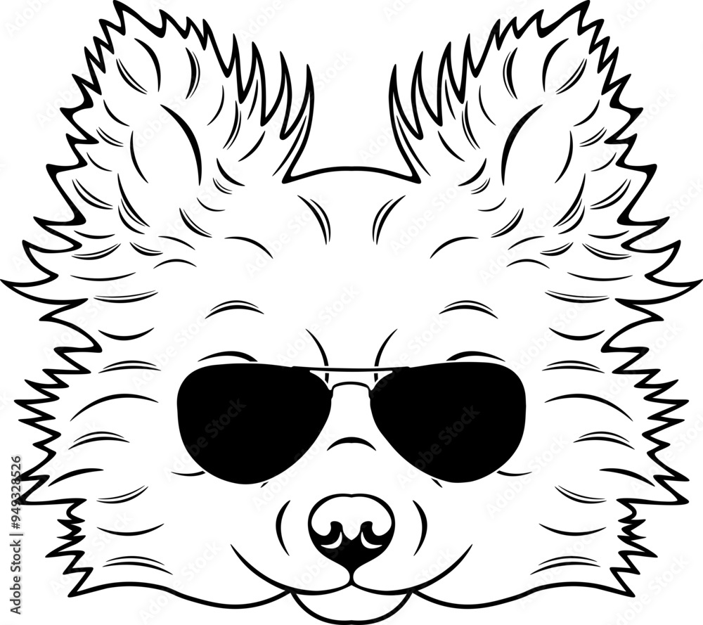 Obraz premium Pomchi In Sunglasses