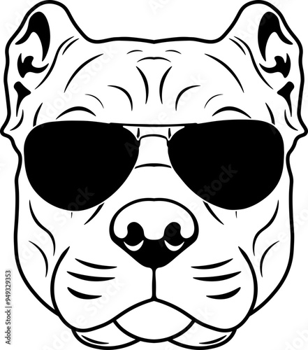 Presa Canario In Sunglasses