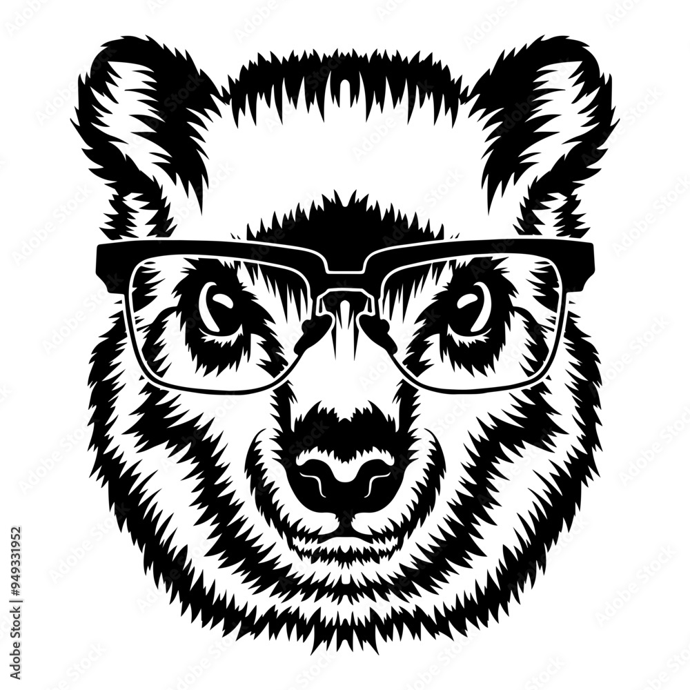 Obraz premium Rock Hyrax In Glasses