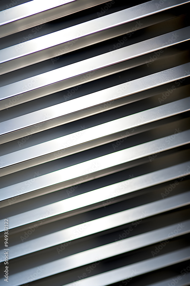 Close-up Detailed View of a Modern, Metallic HVAC Vent Installed in Wall Close-up Detailed View of a Modern, Metallic HVAC Vent Installed in Wall