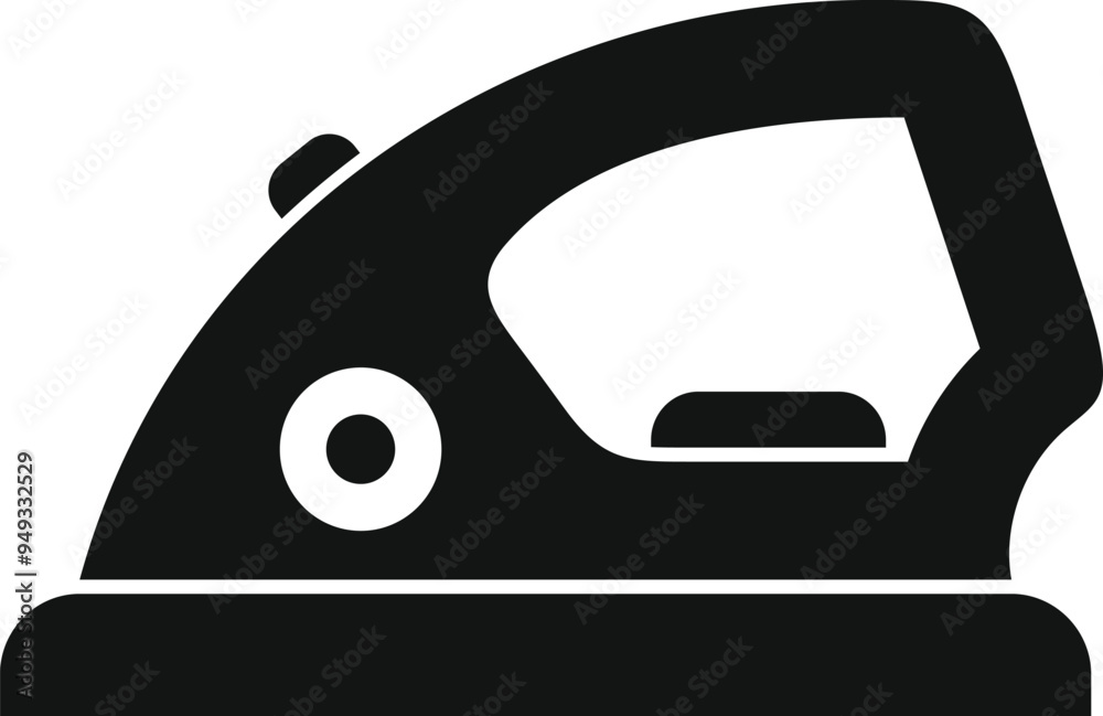 This vector icon of an iron is perfect for projects related to housework, laundry, or household appliances This vector icon of an iron is perfect for projects related to housework, laundry, or household appliances