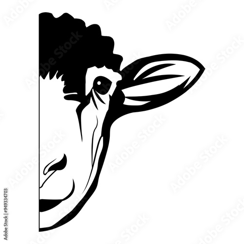 Sheep Half Face