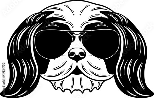 Shih Tzu In Sunglasses