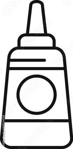 Nasal spray medication bottle icon representing the concept of relieving nasal congestion symptoms