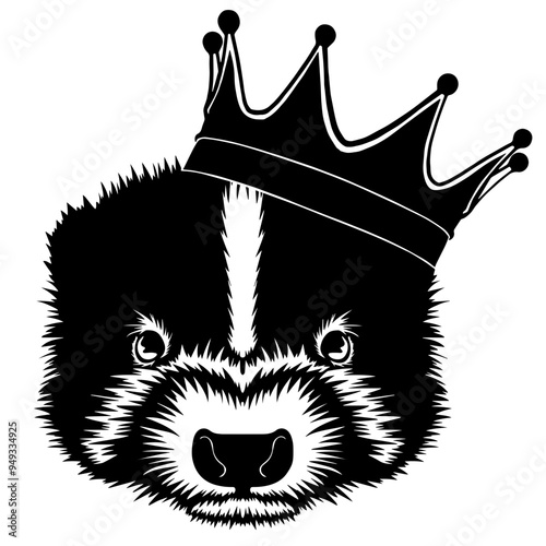 Skunk Wearing A Crown