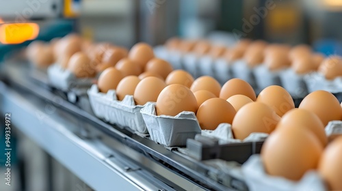 Efficient Egg Packaging Process on Assembly Line for Seamless Food Distribution