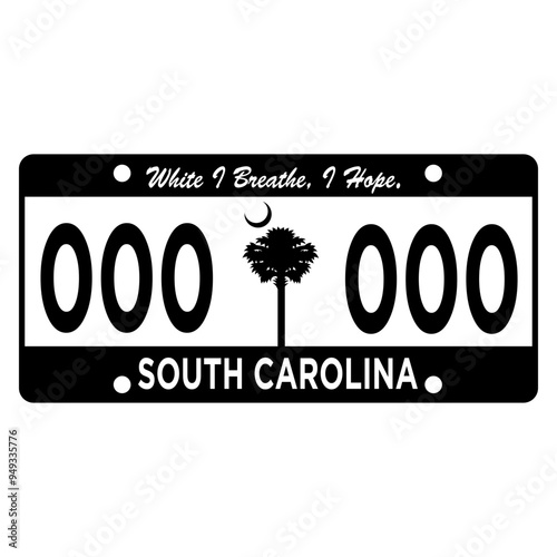 South Carolina Licence Plate