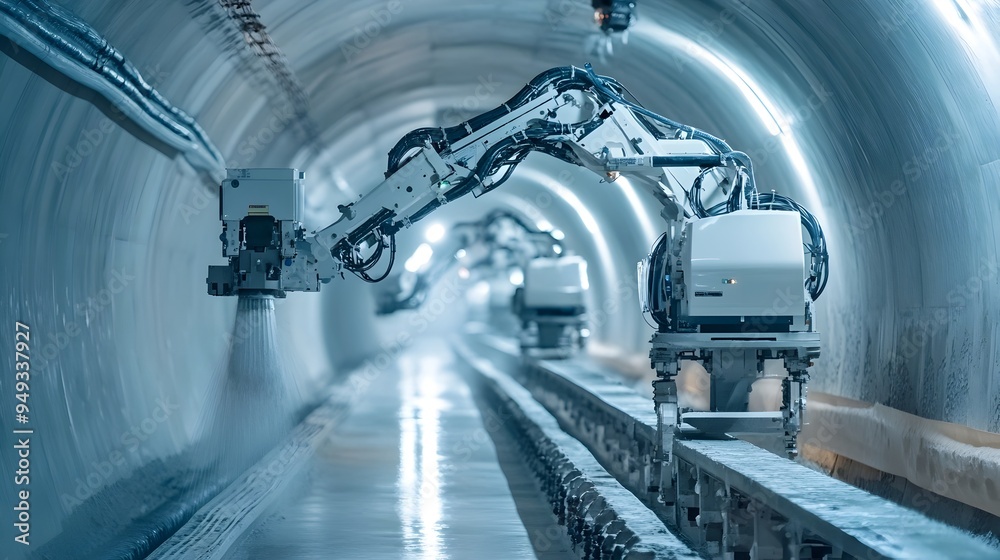 Advanced IoT Systems Automating the Concrete Spraying Process within a Tunnel Construction Site Enhancing Efficiency and Productivity Advanced IoT Systems Automating the Concrete Spraying Process within a Tunnel Construction Site Enhancing Efficiency and Productivity