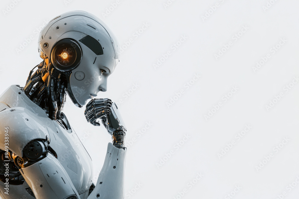 Thinking Robot. Thinking Robot.