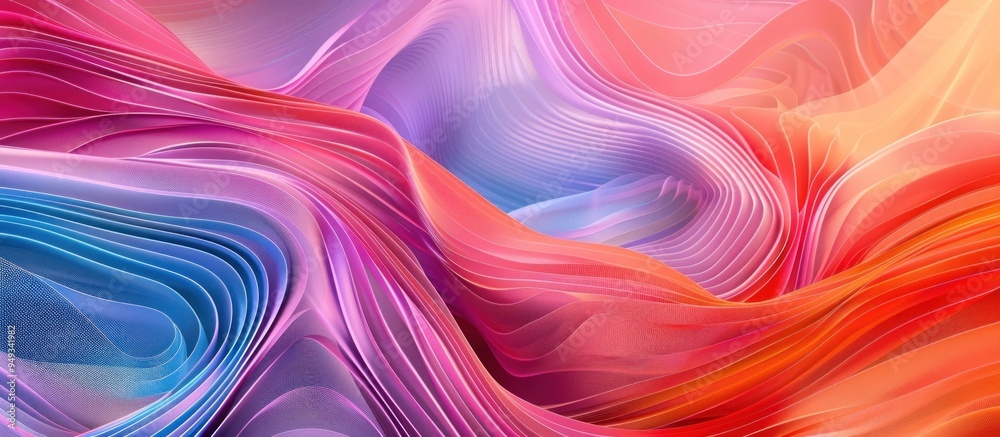 Obraz premium Abstract Colorful Waves