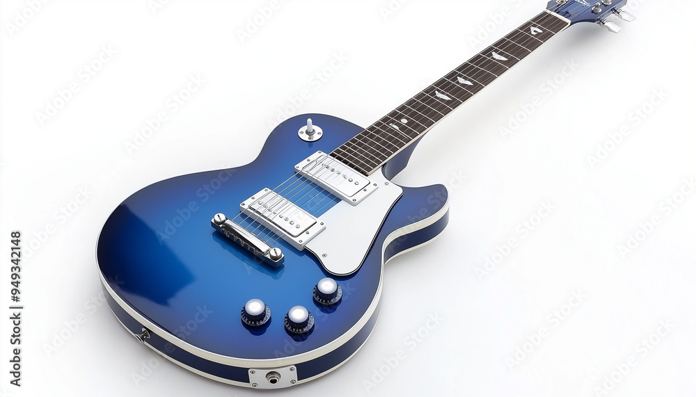 Obraz premium Electric guitar isolated on white background