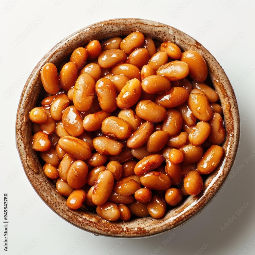 A bowl of cooked pinto beans. A bowl of cooked pinto beans.