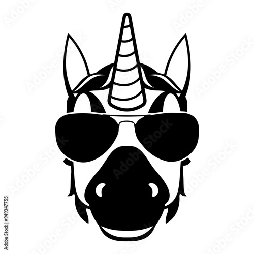 Unicorn In Sunglasses