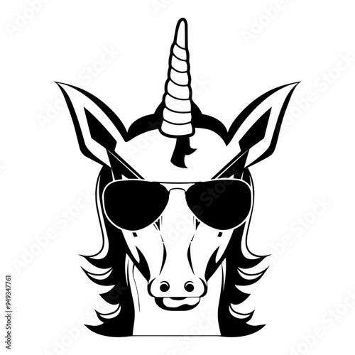 Unicorn In Sunglasses