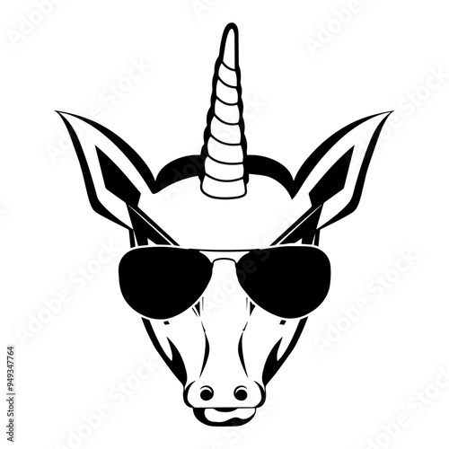 Unicorn In Sunglasses