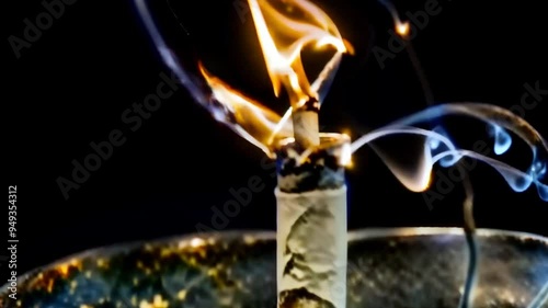 cigarette burning ,generative ai