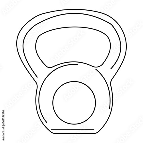 Kettlebell Line Art photo