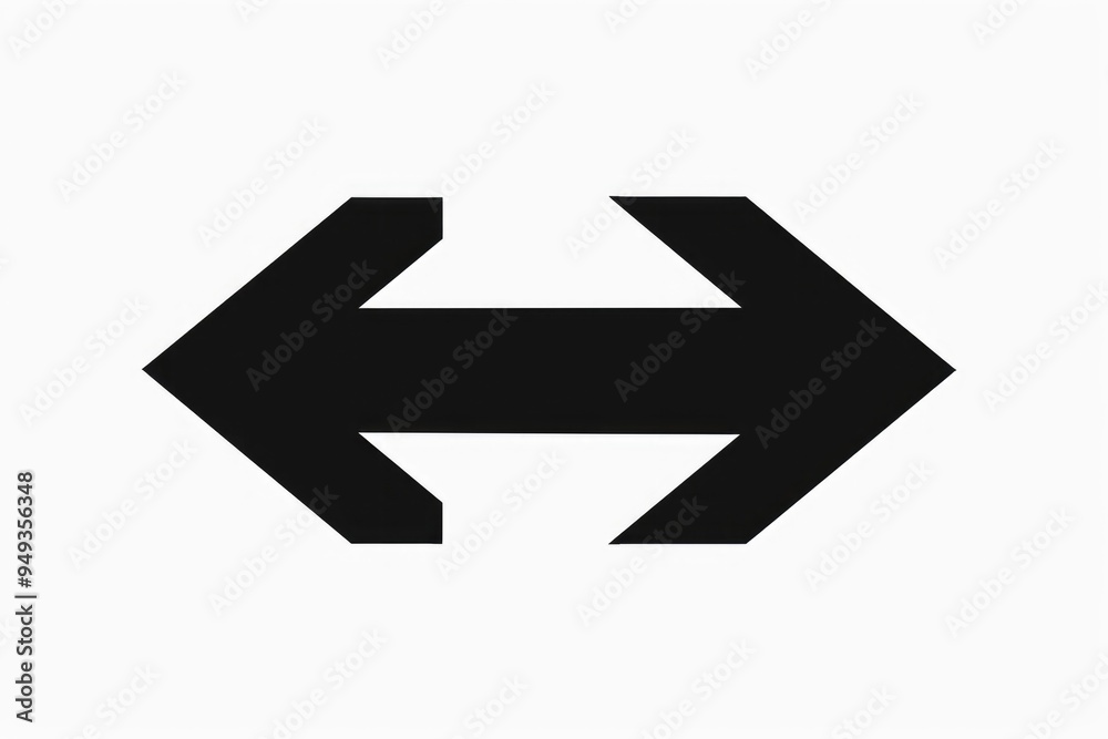 A simple graphic illustration of a left-facing arrow in black on a white background A simple graphic illustration of a left-facing arrow in black on a white background