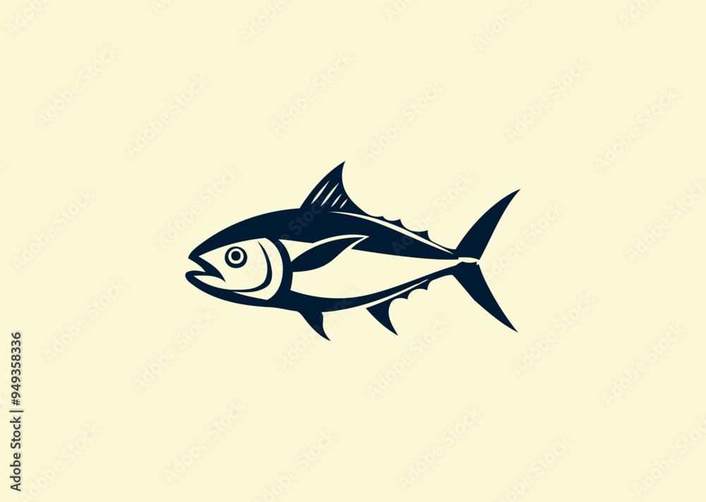 Fototapeta premium Vector illustration of Tuna Fish Logo Design