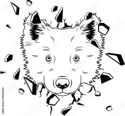 Wall Smashing Yakutian Laika