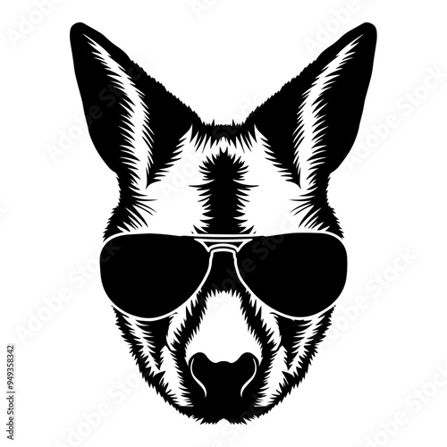 Wallaby In Sunglasses