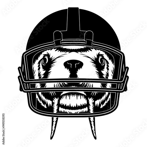 Walrus In Football Helmet
