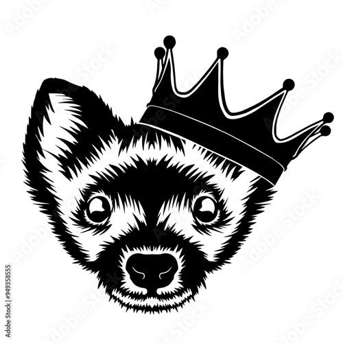 Weasel Wearing A Crown
