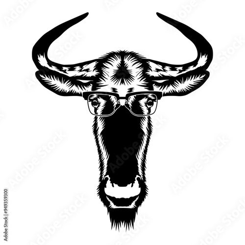 Wildebeest In Glasses