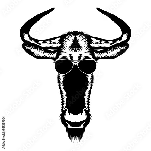 Wildebeest In Sunglasses