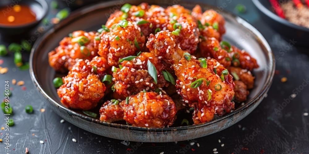 Crispy Chicken with Zesty Hot Sauce Crispy Chicken with Zesty Hot Sauce