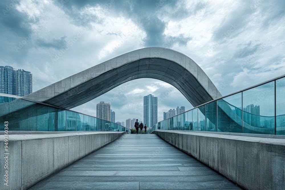 pedestrian overpass at shenzhen of china with generative ai pedestrian overpass at shenzhen of china with generative ai