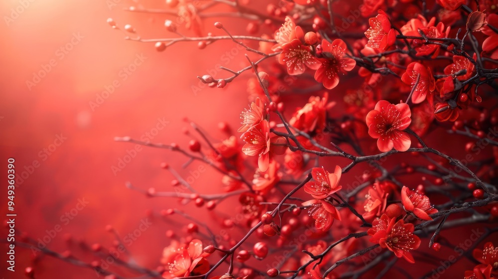 A vibrant close-up of cherry blossom petals against a soft, sunlit background. A vibrant close-up of cherry blossom petals against a soft, sunlit background.