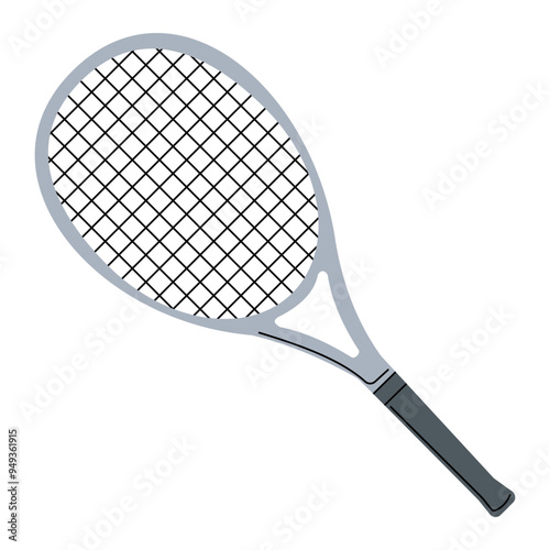 Tennis Racket Icon suitable for completing designs related to Sport equipment