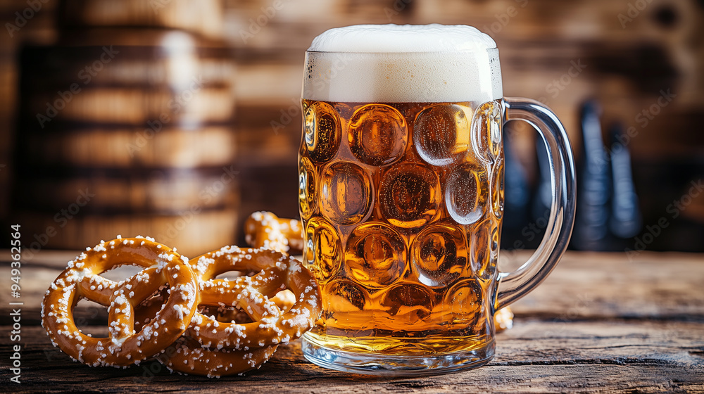 two mugs of beer, oktoberfest, autumn, fall, festive two mugs of beer, oktoberfest, autumn, fall, festive