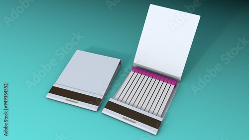 Match Book 3D render