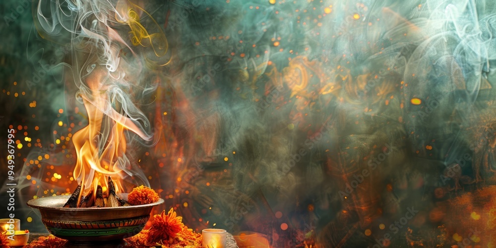Hindu Vedic Fire Rituals: Ceremonial Observances and Wedding Sacrifice ...