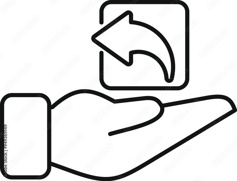 Hand holding a return button, symbolizing easy access to customer support and returns Hand holding a return button, symbolizing easy access to customer support and returns