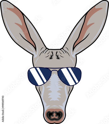 Aardvark Face Aviator Sunglasses