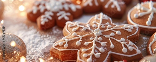 Christmas Gingerbread Cookies Header, banner