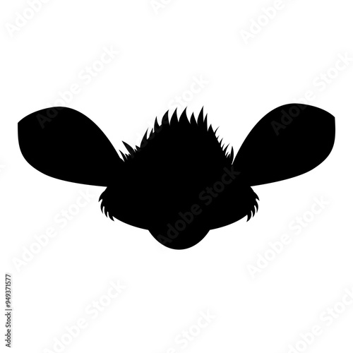 Aye Aye Silhouette Face