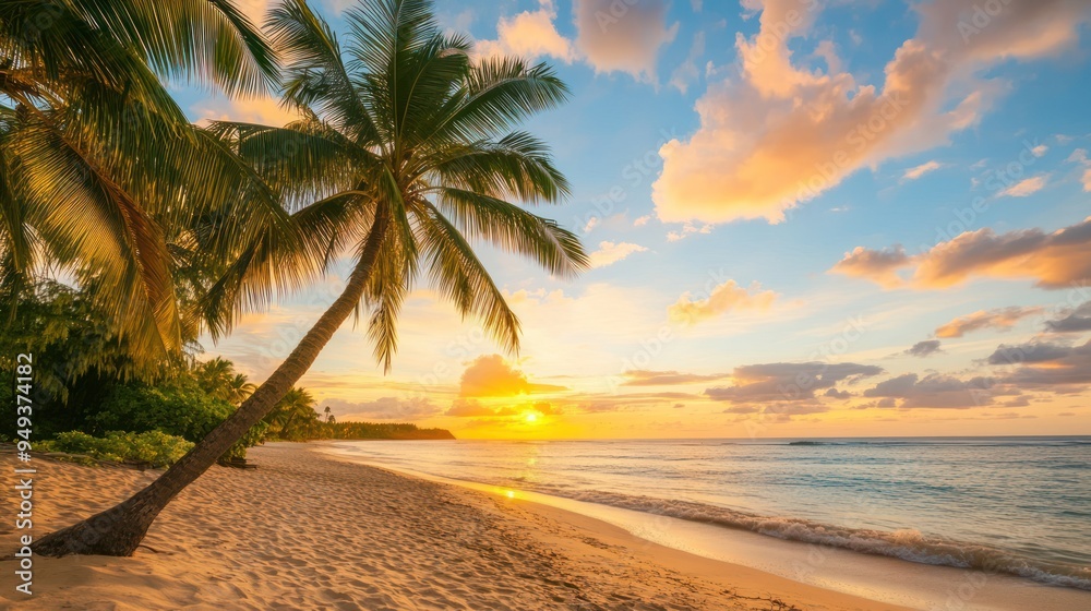 Fototapeta premium Tropical Sunset Beach