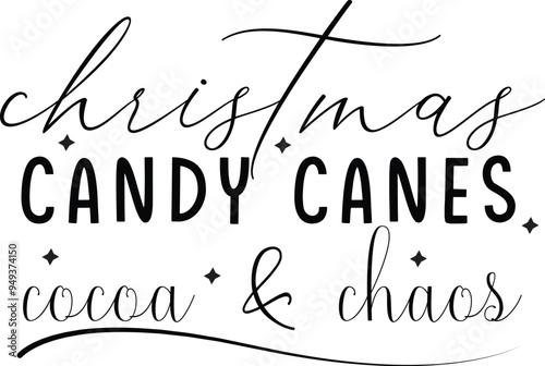 christmas candy canes cocoa & chaos