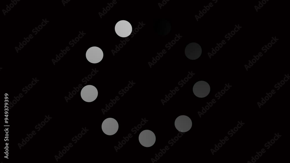 Black And White Fast Loading And Buffering Indicator Graphic Animation. Buffering Loading Symbol - loop. 4K Black And White Fast Loading And Buffering Indicator Graphic Animation. Buffering Loading Symbol - loop. 4K
