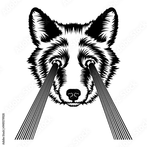 Coyote Lazer Beam Eyes